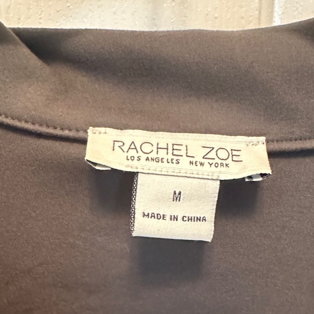 Rachel Zoe Dark Olive Green Lightweight Coat - Picture 2 of 4